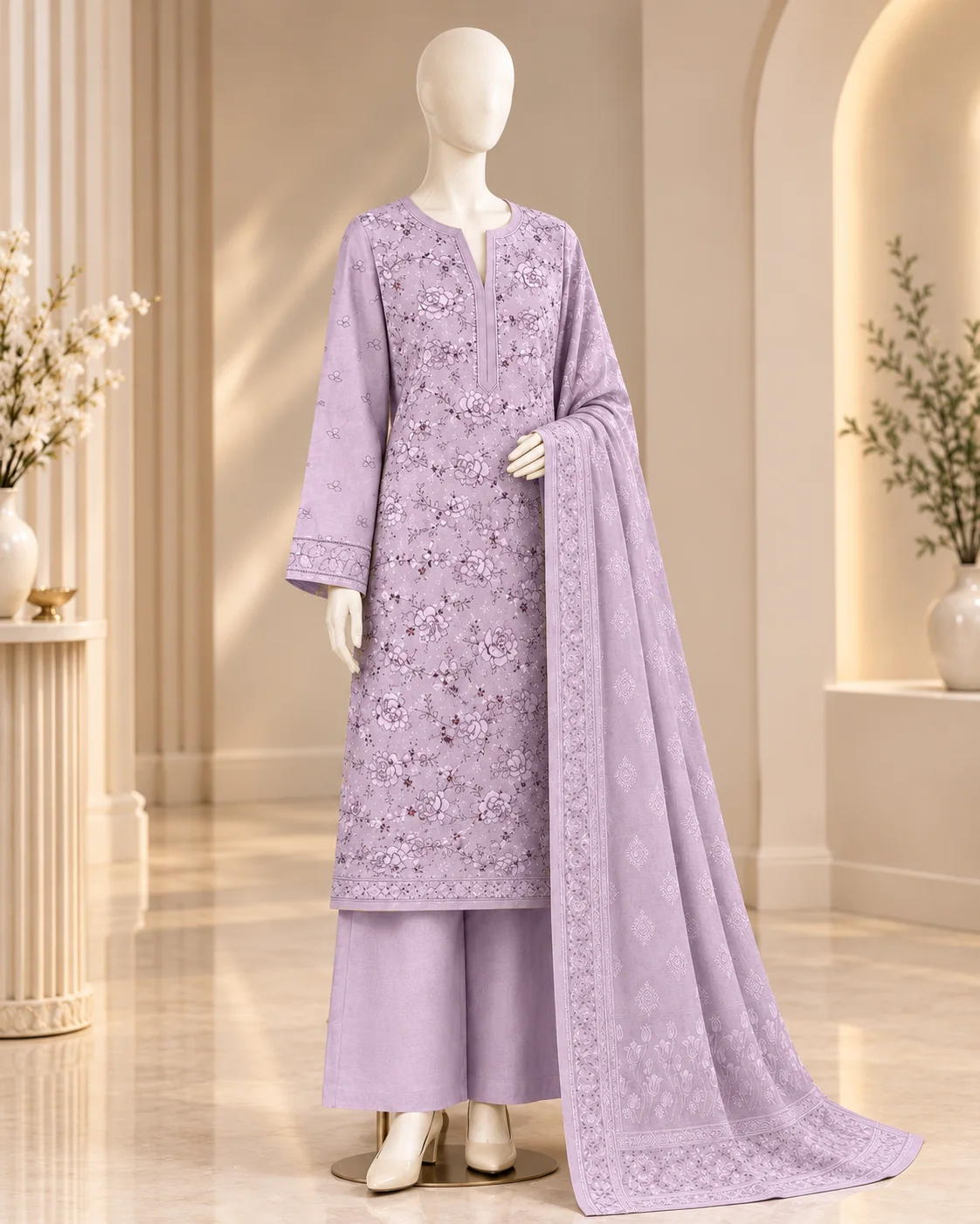 Gulkari – 3 Piece Embroidered Suit