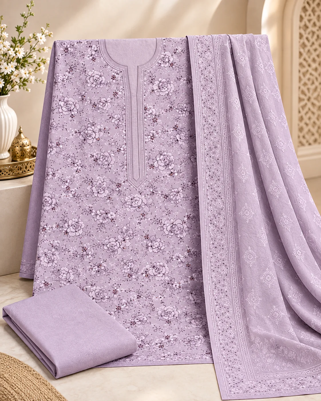 Gulkari – 3 Piece Embroidered Suit