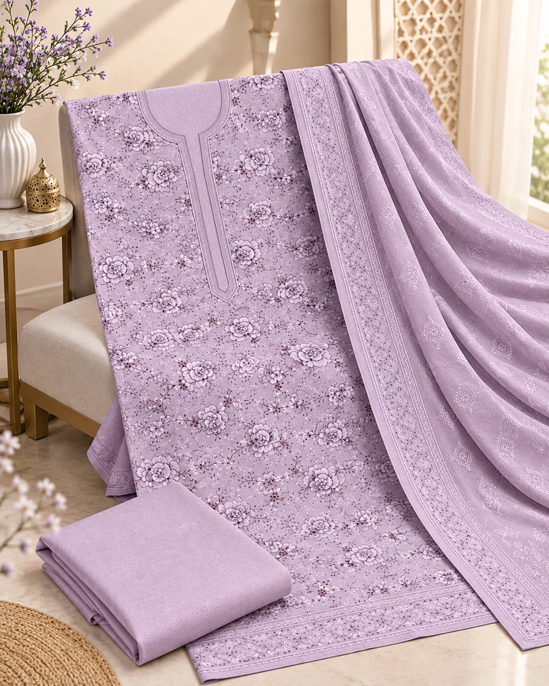 Gulkari – 3 Piece Embroidered Suit
